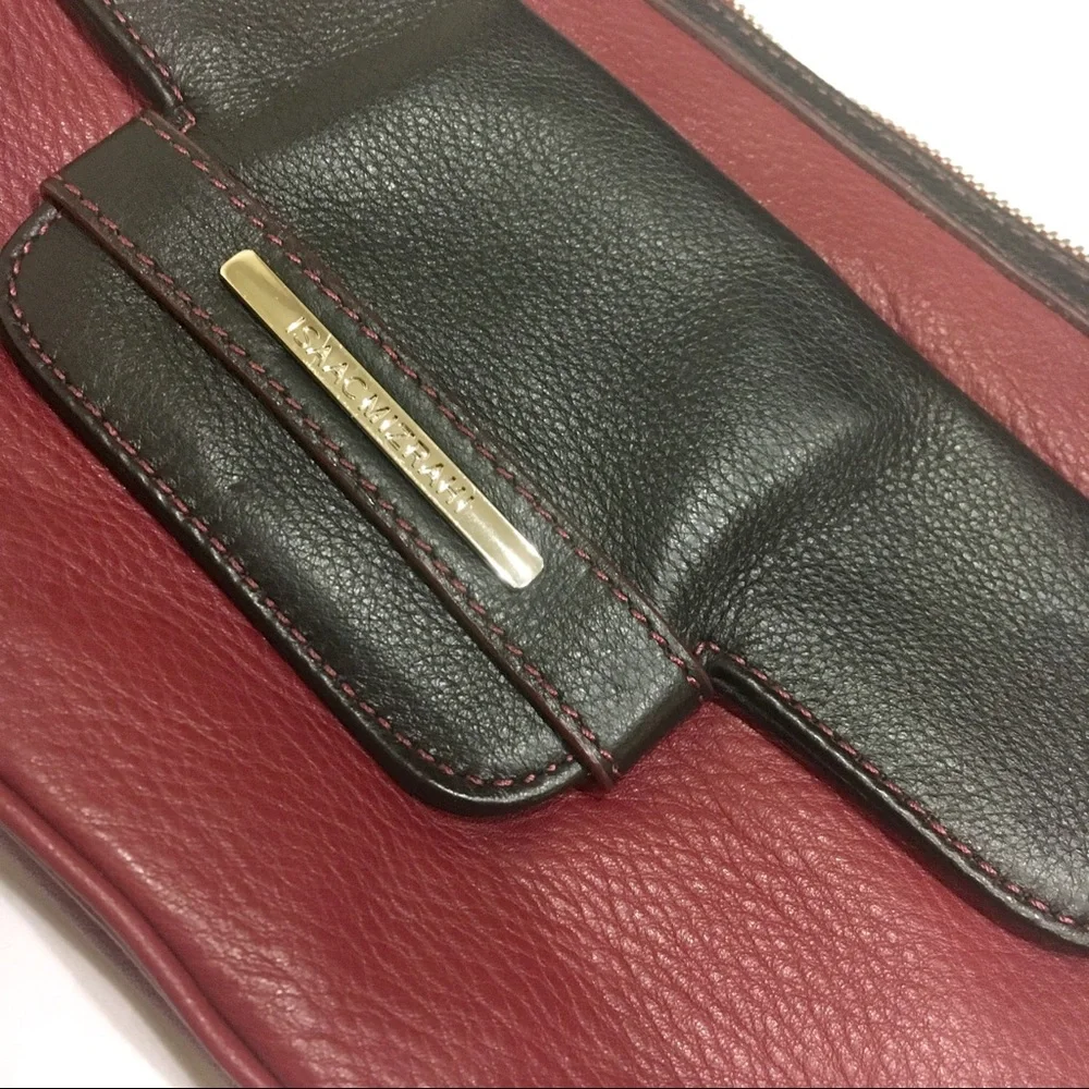 Y2K Leather two-toned shoulder purse red and black